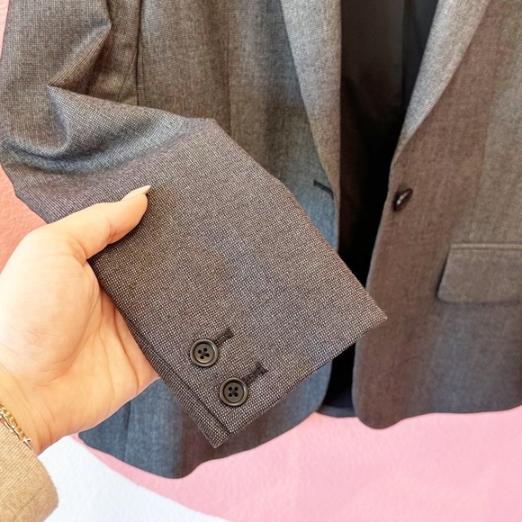 Theory Gabe B Shuffle Gray Single Button Blazer 6 - Picture 5 of 10